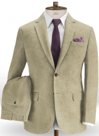 Light Khaki Thick Corduroy Suit