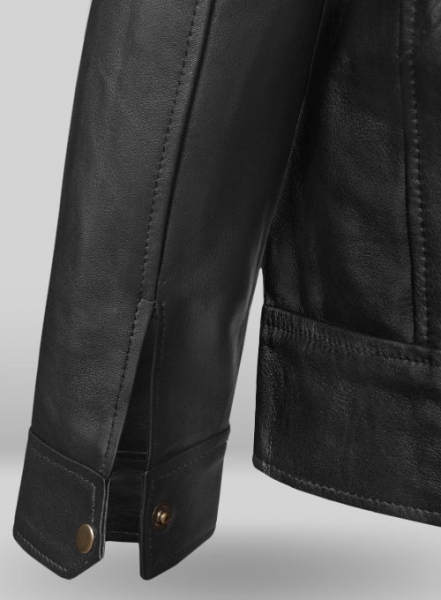 Black Zac Efron Baywatch Leather Jacket