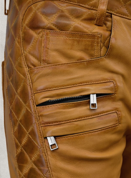 Outlaw Burnt Mustard Leather Pants
