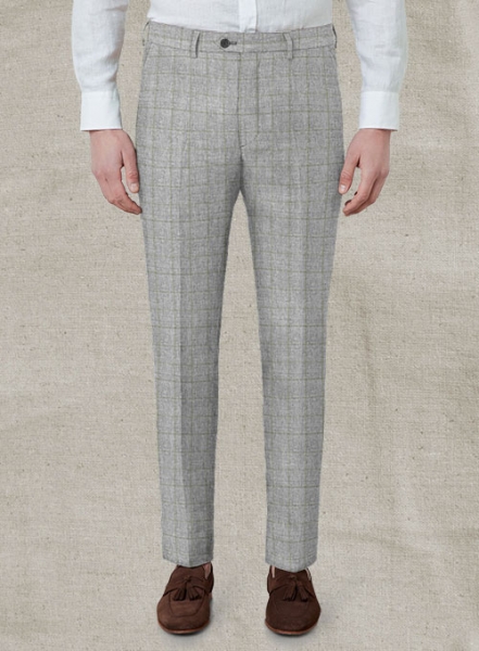 Italian Linen Sirile Checks Pants