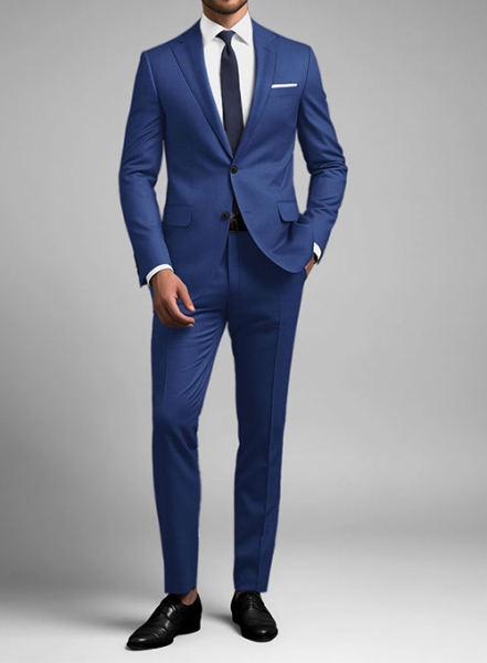 Scabal Egyptian Blue Wool Suit