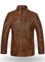 Spanish Brown Rampage Dwayne Johnson Leather Jacket  Spanish Brown Rampage Dwayne Johnson Leather Jacket
