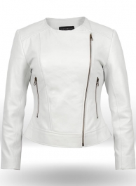 White Leather Jacket # 237 White Leather Jacket # 237