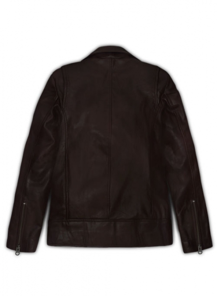 Brown Hannah Quinlivan Skyscraper Leather Jacket