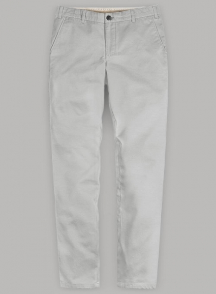 Light Gray Stretch Chino Pants