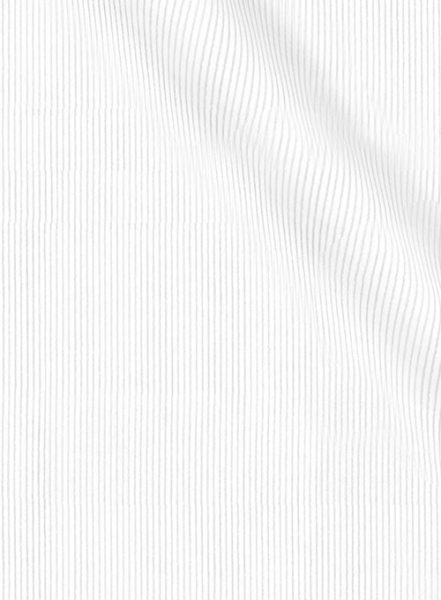 White Stretch Corduroy Jeans
