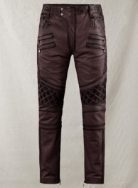 Outlaw Burnt Wine Leather Pants Outlaw Burnt Wine Leather Pants
