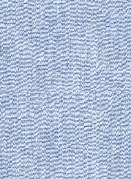 Italian Sky Blue Linen Pants