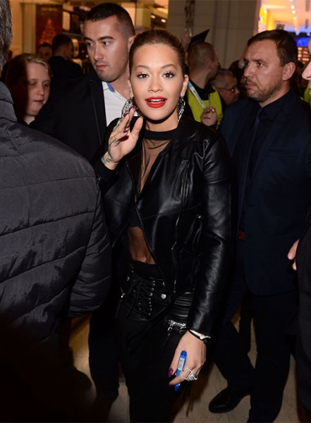 Rita Ora Leather Jacket #3