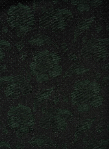 Graffiti Green Black Flower Wool Tuxedo Jacket