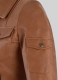 Log Cabin Brown Gigi Hadid Leather Jacket