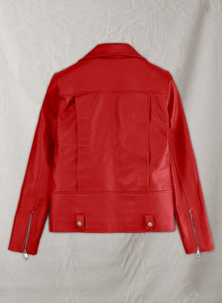 Red Kylie Jenner Leather Jacket