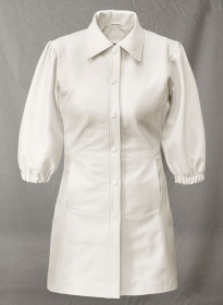 Off White Margot Robbie Leather Dress