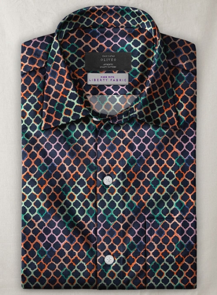Liberty Dafne Cotton Shirt - Half Sleeves