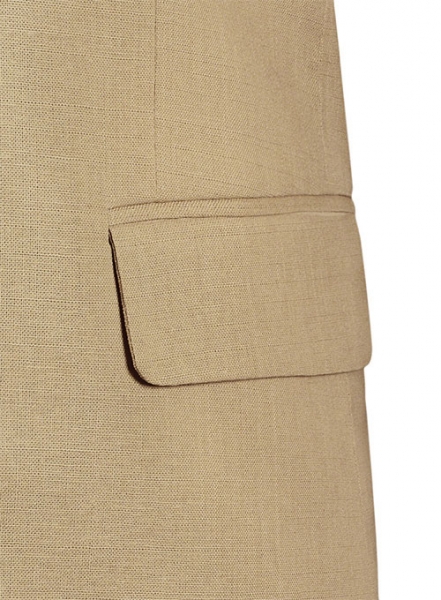 Tropical Tan Linen Suit