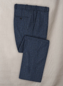 Harris Tweed Houndstooth Blue Pants