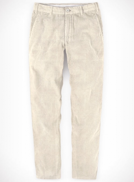 Light Beige Corduroy Trousers