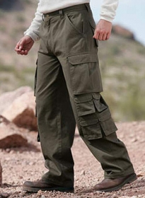 cargo pants with many pockets