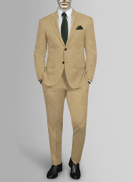 Napolean Khyber Khaki Wool Suit