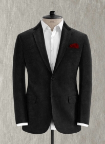 Black Stretch Corduroy Jacket