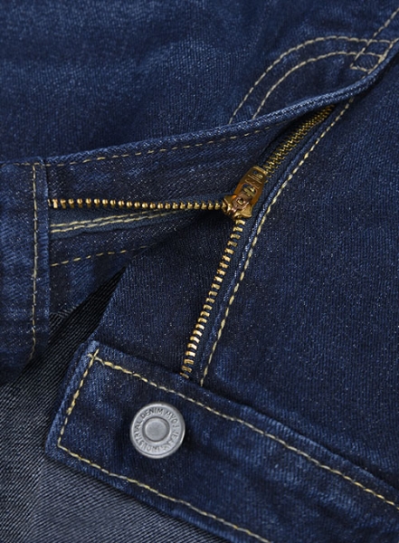 Cove Blue Stretch Indigo Wash Whisker Jeans