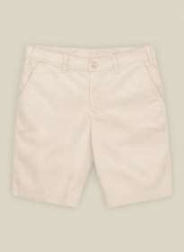 Light Khaki Stretch Chino Shorts
