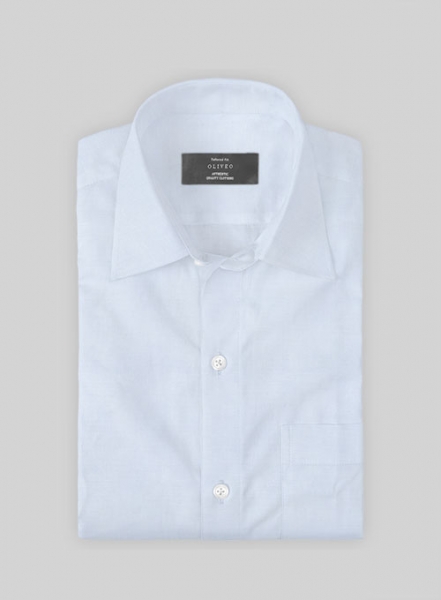 Giza Light Blue Cotton Shirt- Full Sleeves