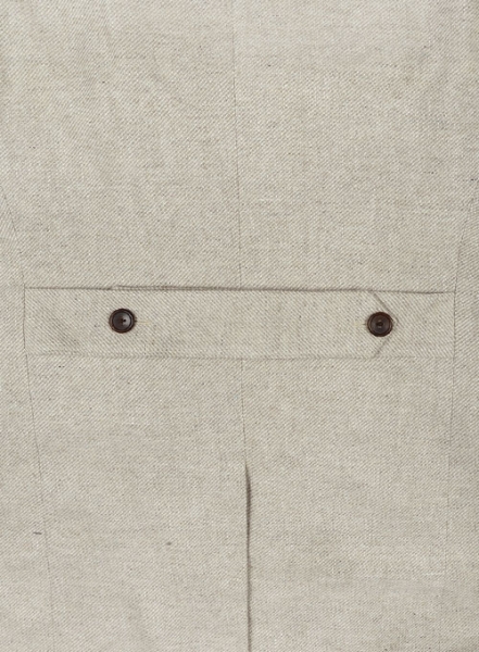 Musto Beige Twill Tweed Overcoat
