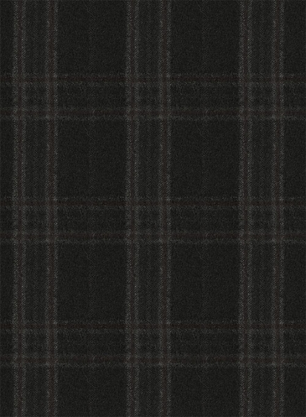 Reda Brown Black Checks Wool Jacket