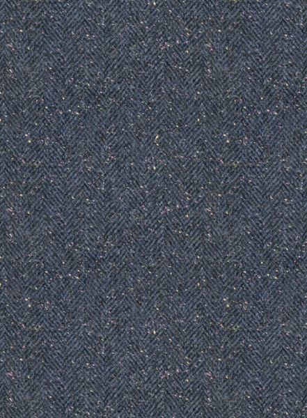 Arc Blue Herringbone Flecks Donegal Tweed Suit
