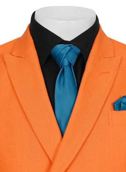 Pure Neon Orange Linen Sailing Blazer