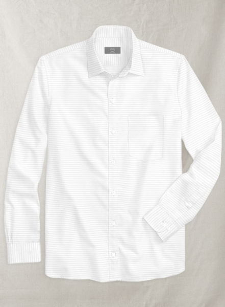 Italian Cotton White Enigi Shirt