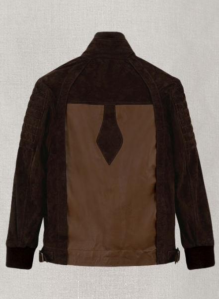Dark Tan Daniel Radcliff Horns Leather Jacket