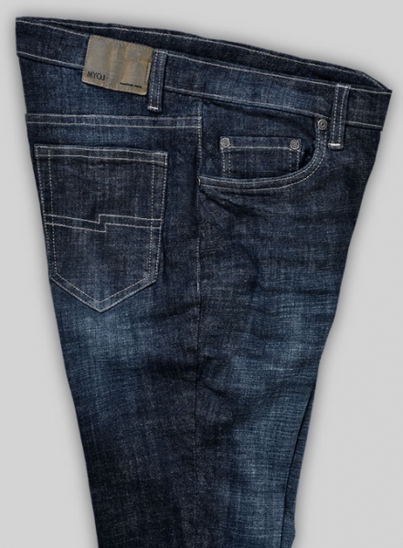 Dodgers Blue Stretch Hard Wash Whisker Jeans - Look # 466