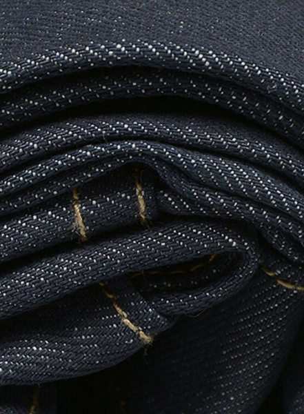 Selvedge Orange Denim Jeans - Raw Unwashed