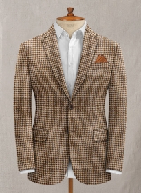 Harris Tweed Brown Houndstooth Jacket