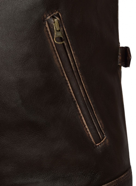 Rubbed Brown Taylor Lautner The Twilight Saga Leather Jacket