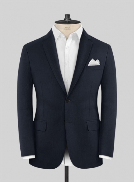 Napolean Dark Blue Wool Suit