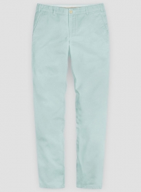 Stretch Summer Sea Blue Chino Pants