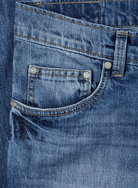 Eddie Blue Stone Wash Whisker Jeans