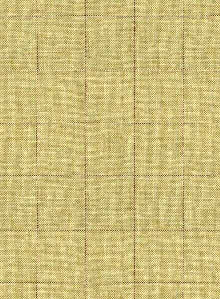 Italian Linen Lomna Yellow Checks Jacket