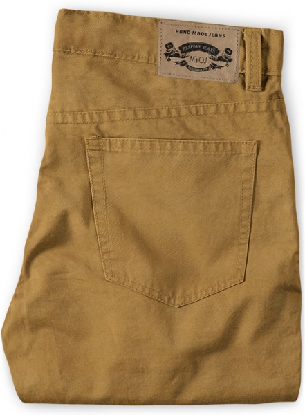 Summer Weight Dark Khaki Chino Jeans