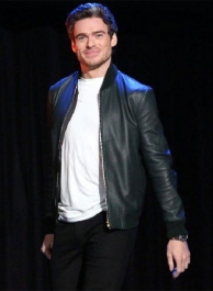 Richard Madden Leather Jacket #1 Richard Madden Leather Jacket #1