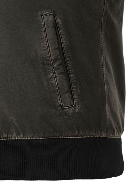 Rubbed Black Washed Jai Courtney A Good Day to Die Hard Jacket