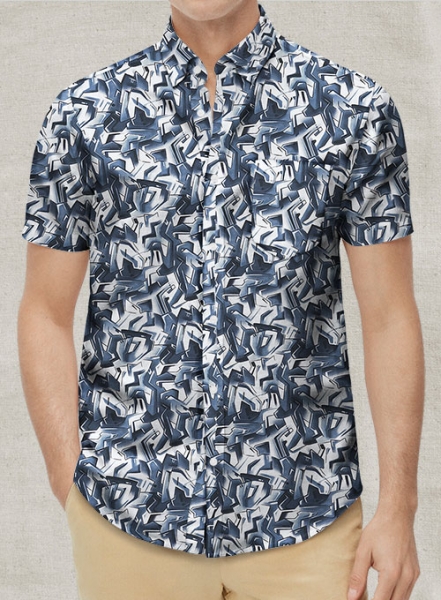 Italian Dunca Cotton Shirt- Half Sleeves