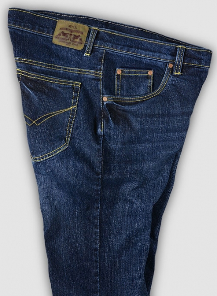 Slight Stretch Indigo Wash Whisker Jeans - Look #781