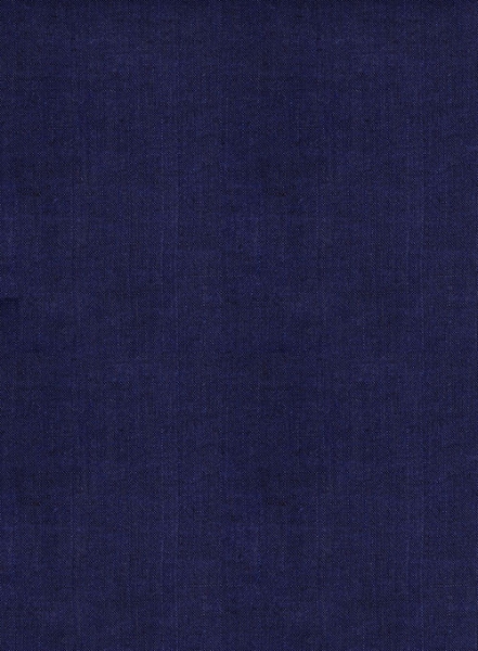 European Indigo Blue Linen Shirt - Half Sleeves