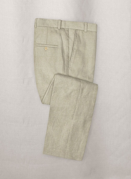 Aura Beige Pure Linen Suit