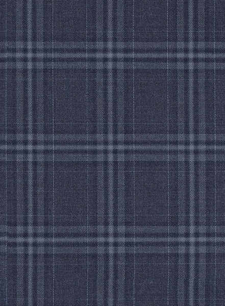 Reda Caiazo Blue Checks Wool Jacket