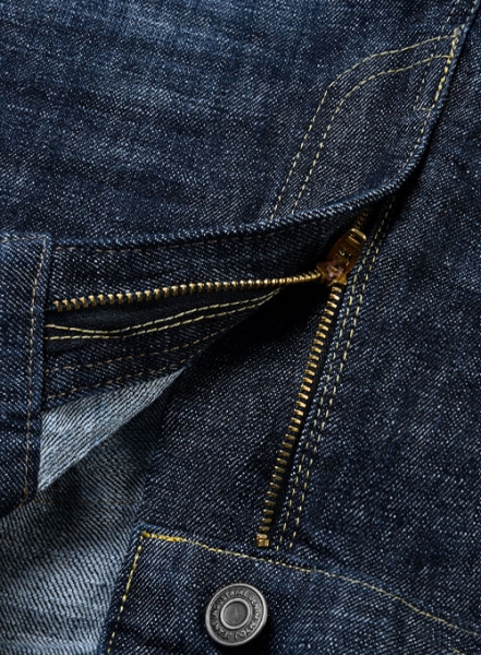 Dodgers Blue Hard Wash Whisker Stretch Jeans